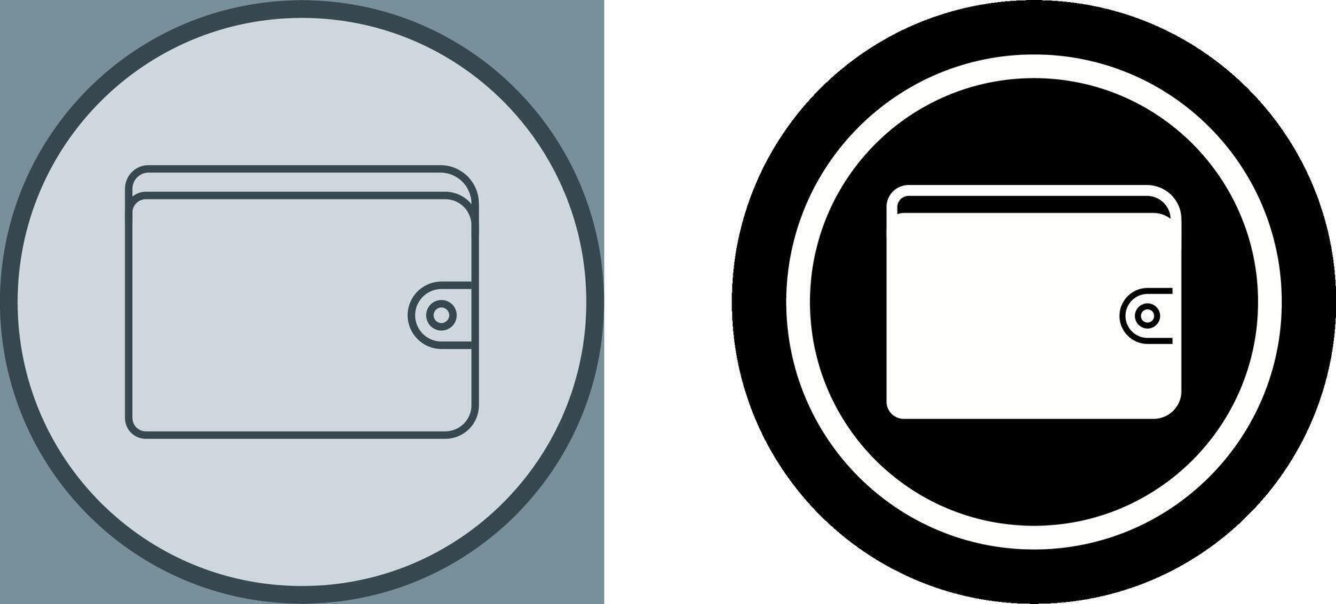 Unique Wallet Icon Design vector