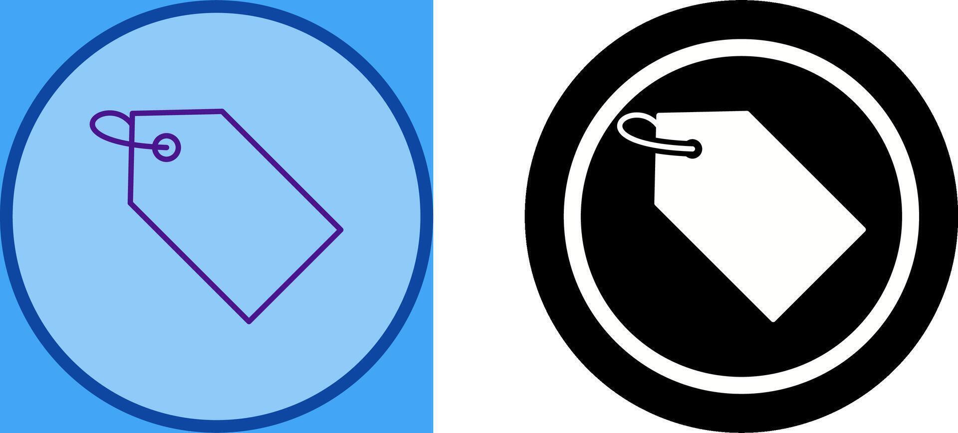 Unique Tag Icon Design vector