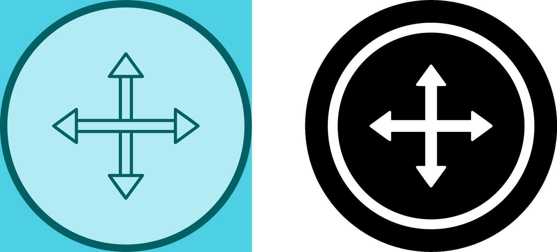 Unique Move Icon Design vector