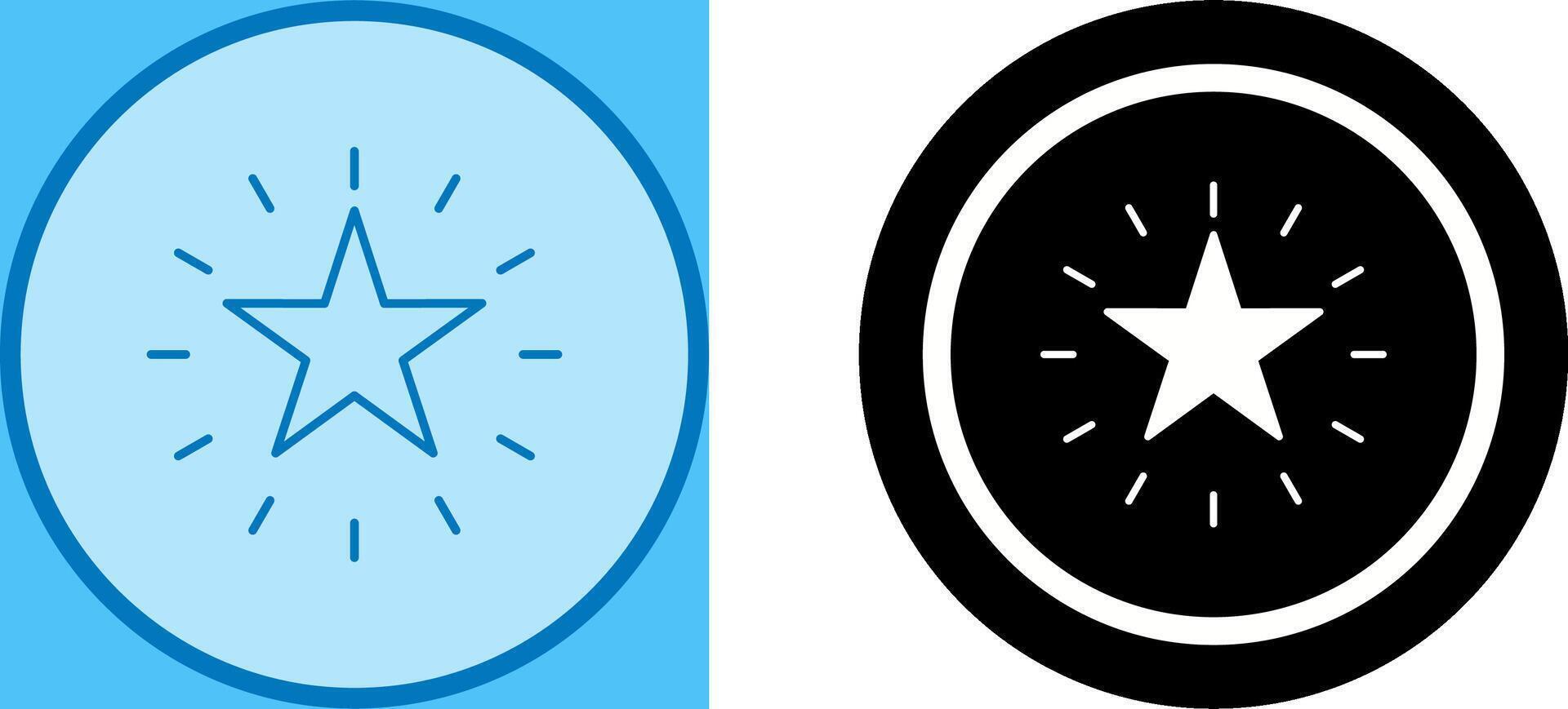 Unique Star Icon Design vector
