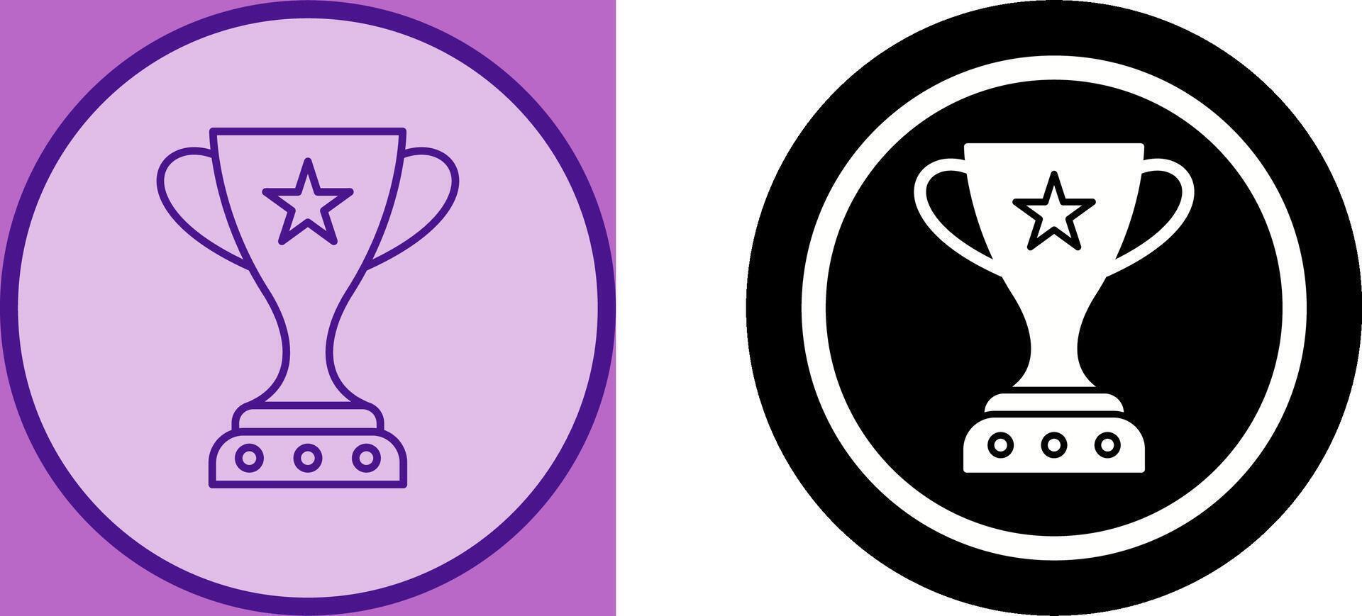 Unique Winner Icon Design vector