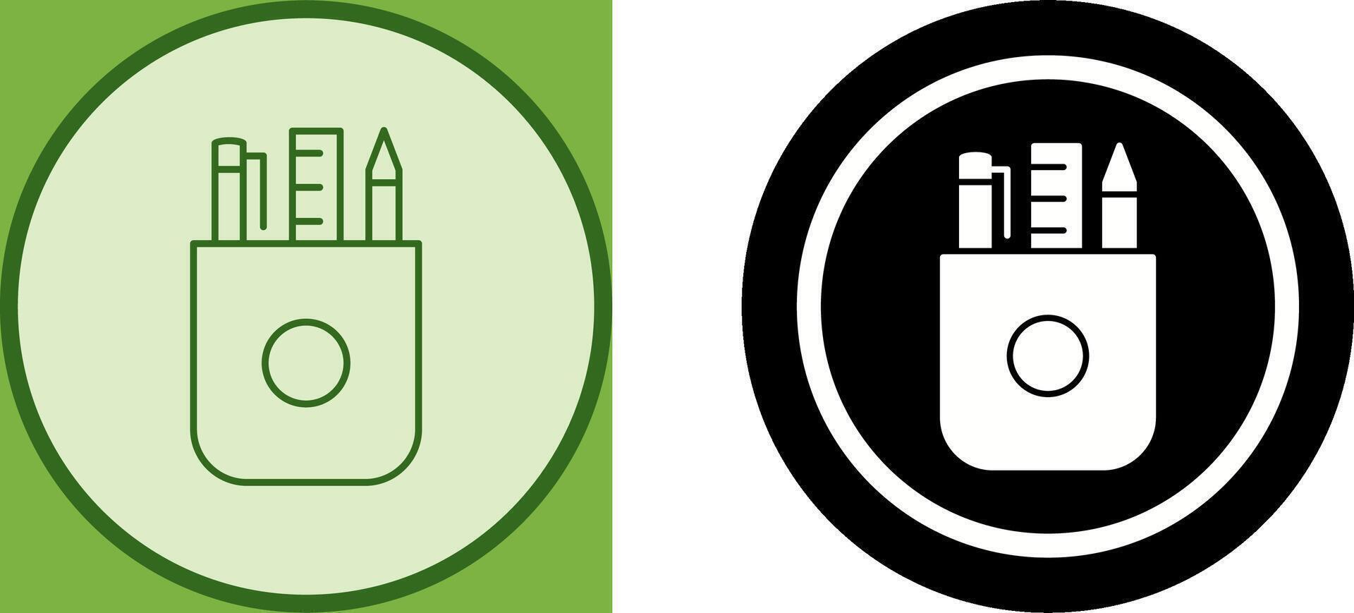 Unique Stationery Icon Design vector