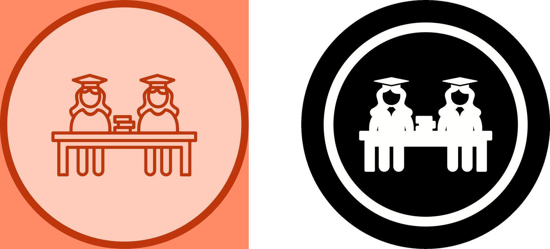 Unique Combined Study Icon Design vector