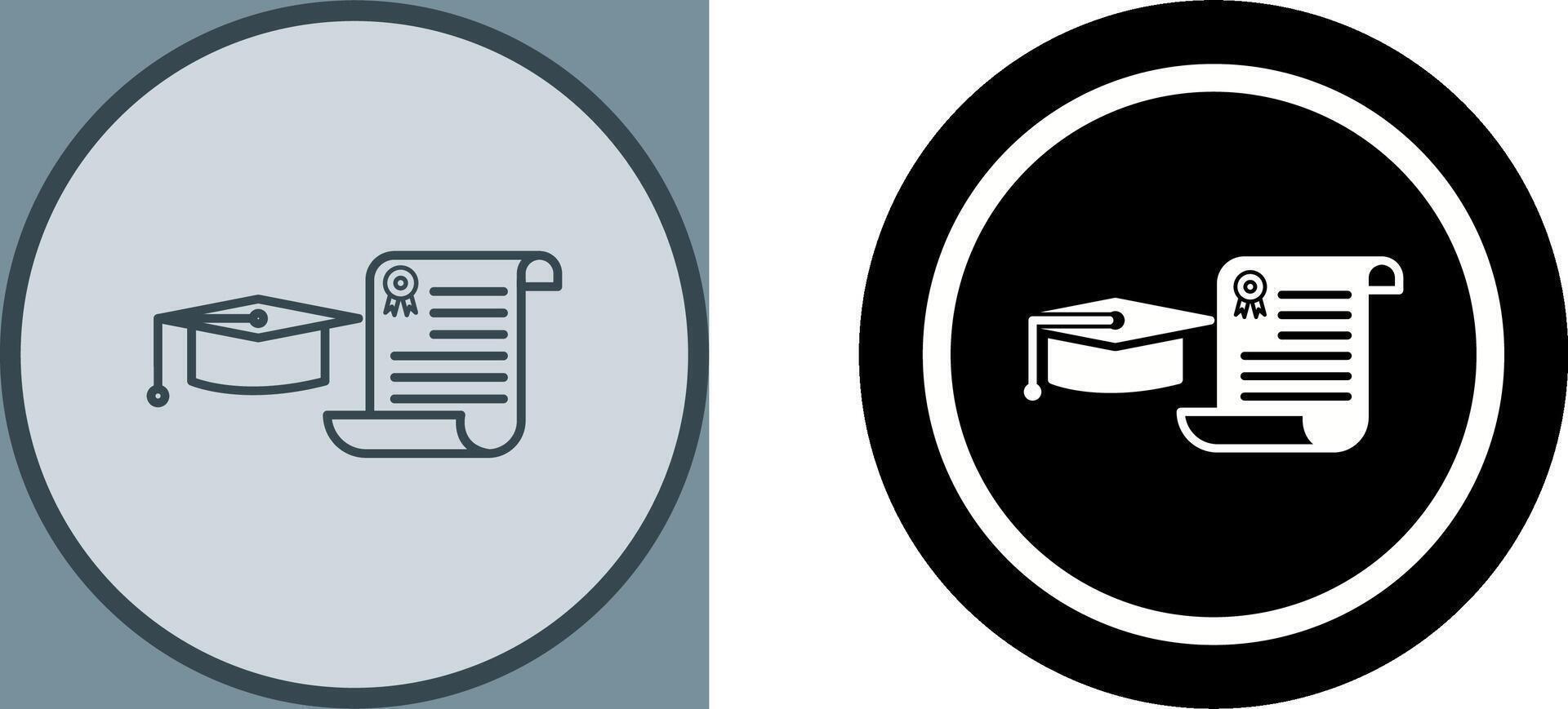 Unique Graduation Icon Design vector