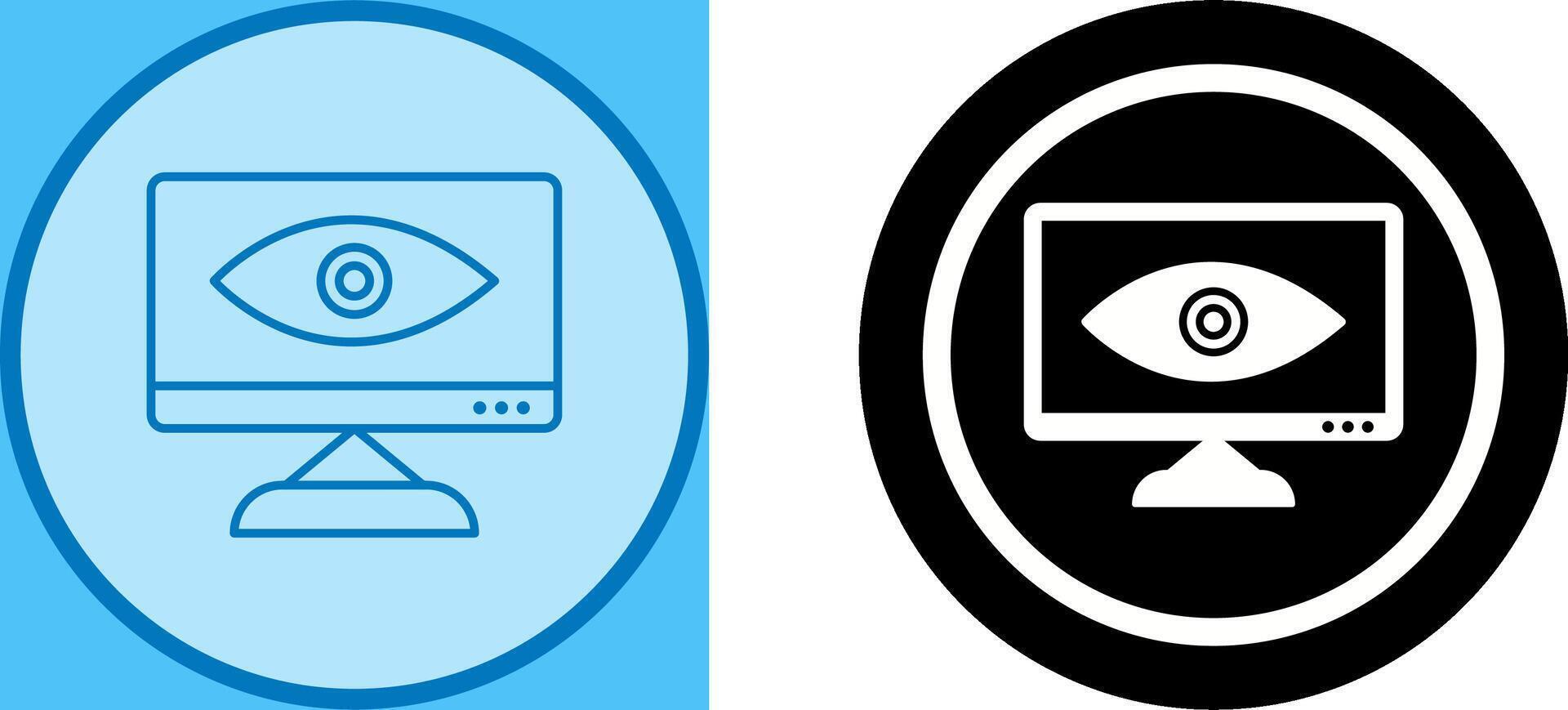 Unique Web Visibility Icon Design vector
