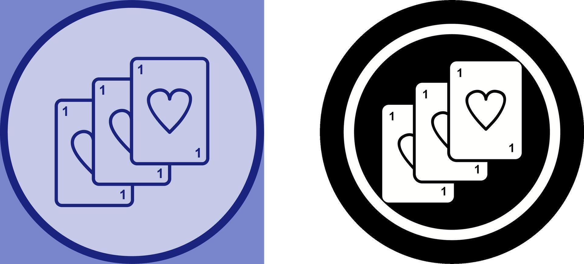 Unique Deck of Cards Icon Design vector