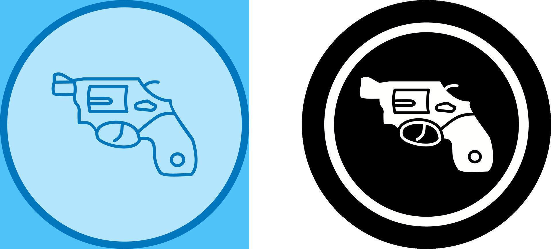 Unique Revolver Icon Design vector