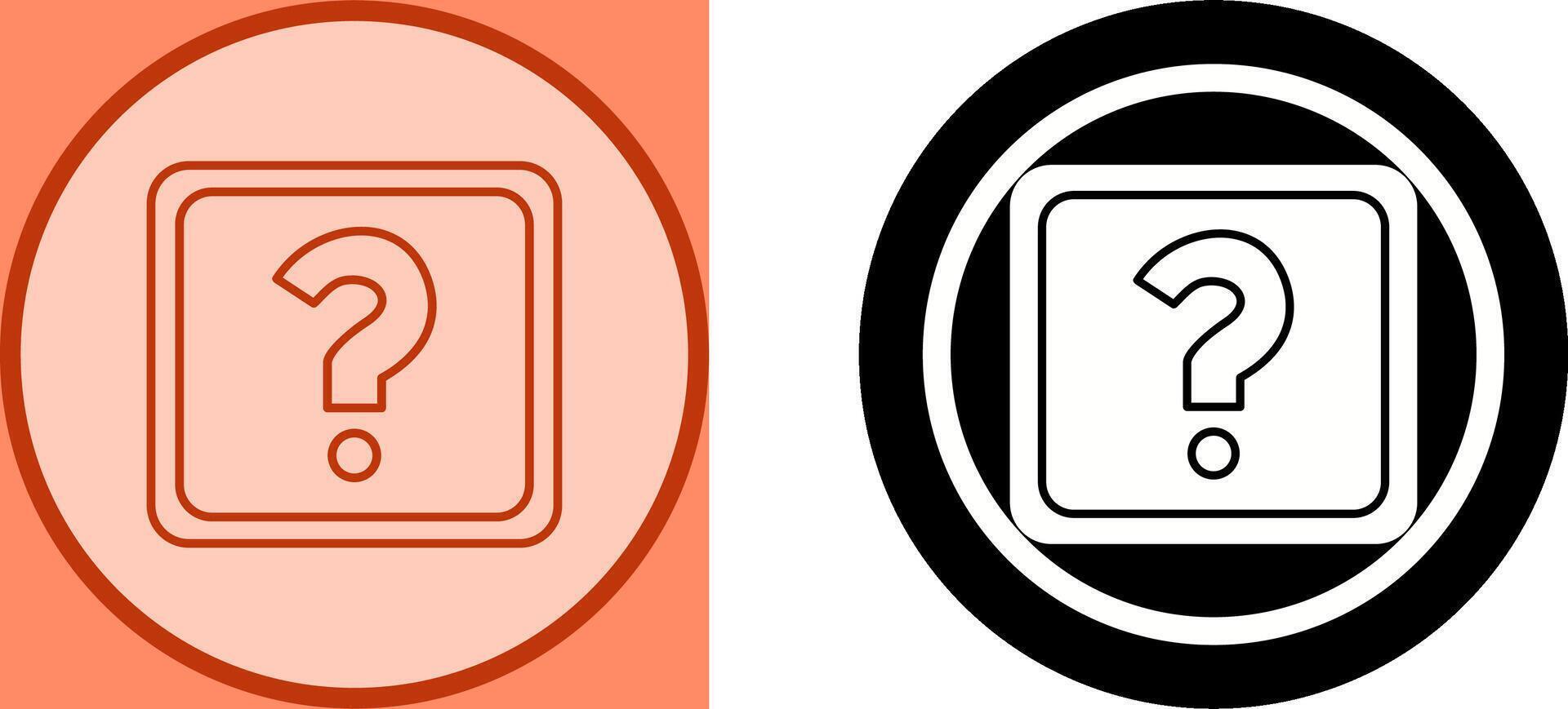 Unique Question Mark Icon Design vector