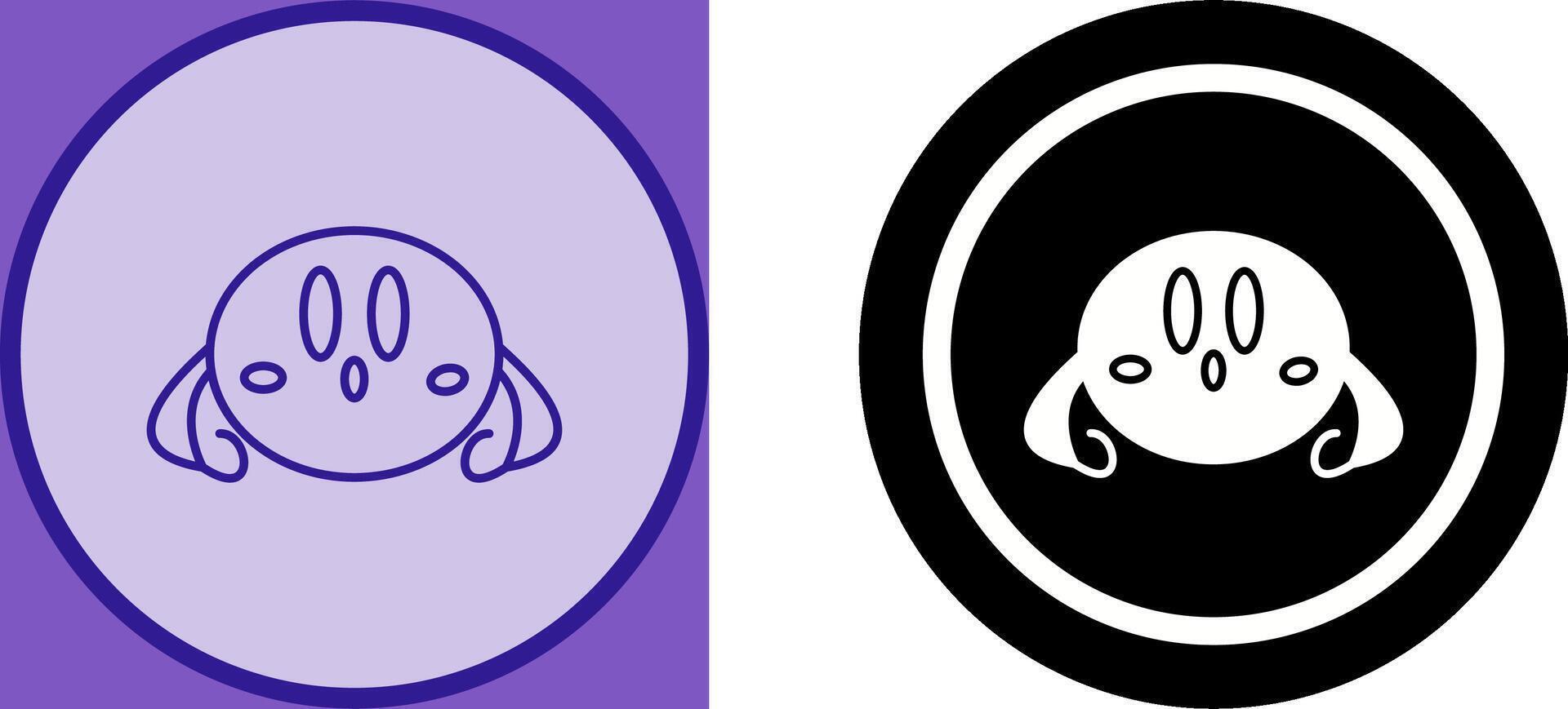 Unique Game Character Icon Design vector