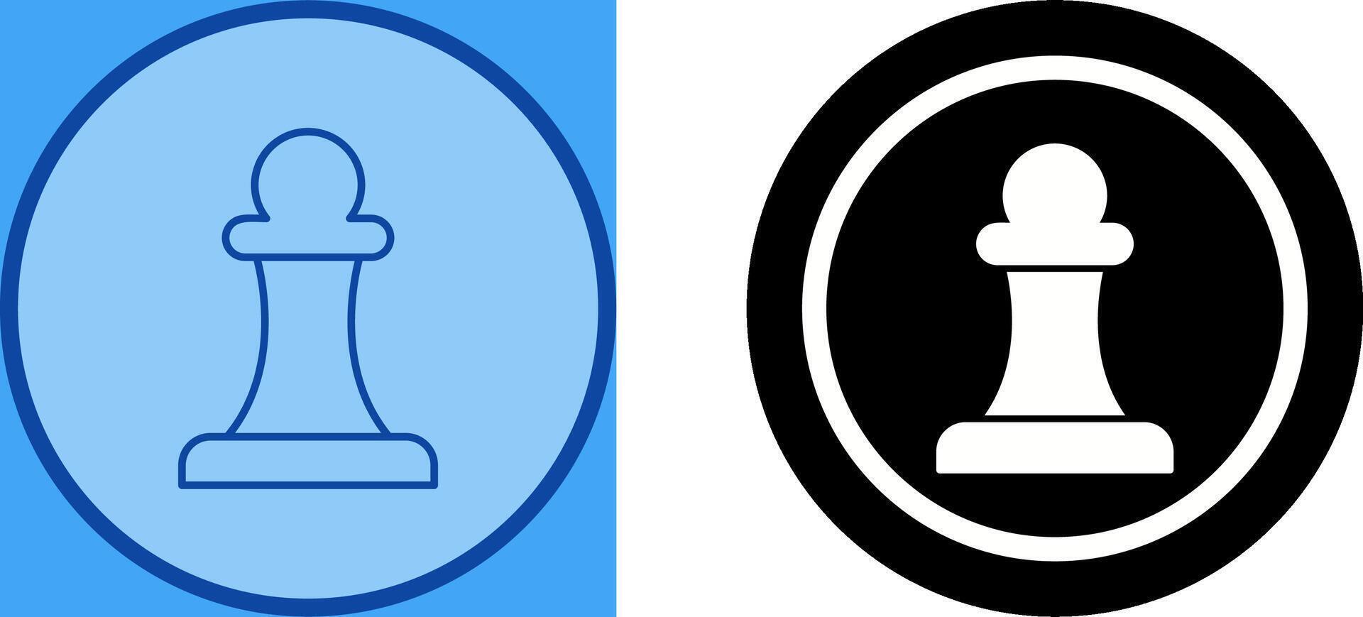 Unique Pawn Icon Design vector