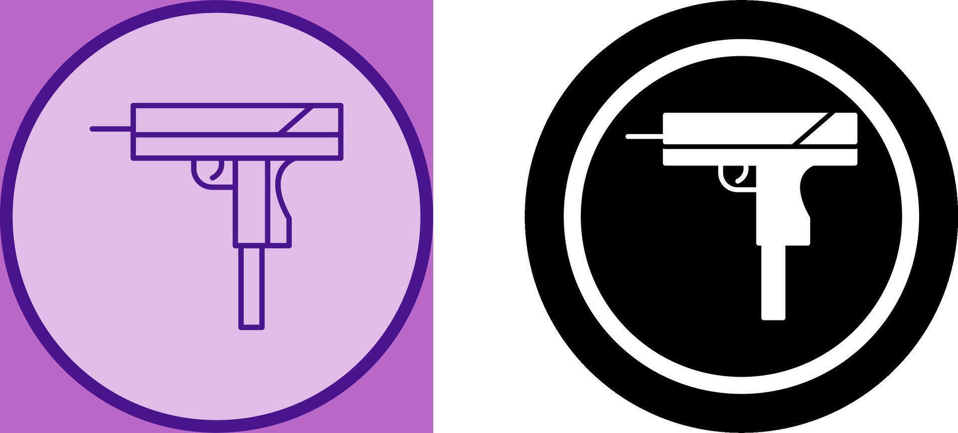 Unique Gun Icon Design vector