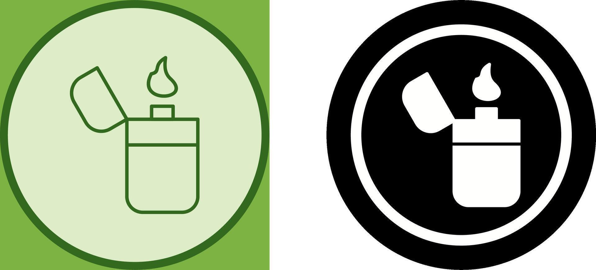 Unique Lighter Icon Design vector