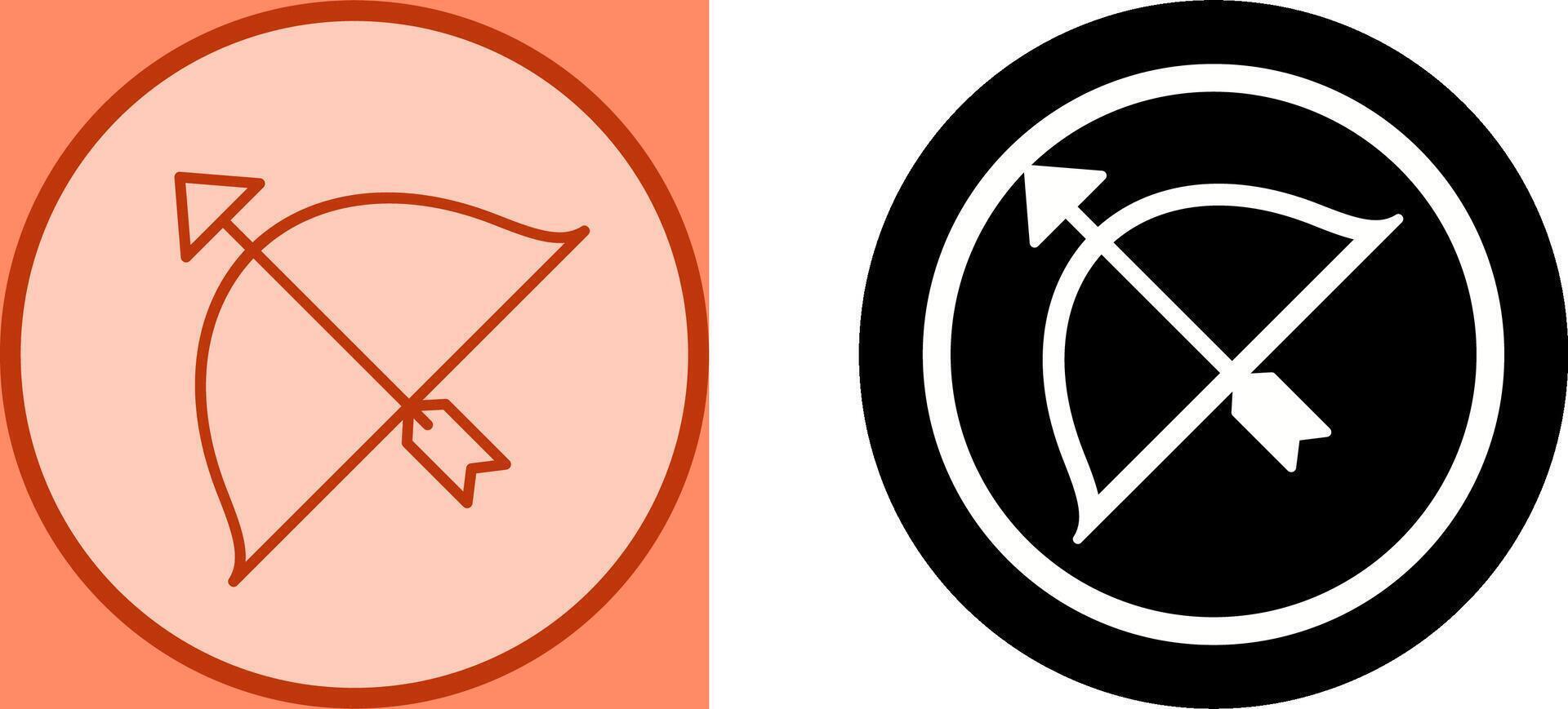 Unique Archery Icon Design vector