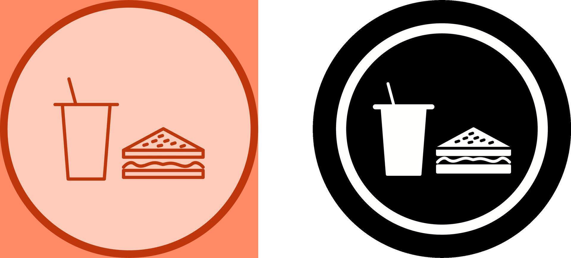 Unique Lunch Icon Design vector