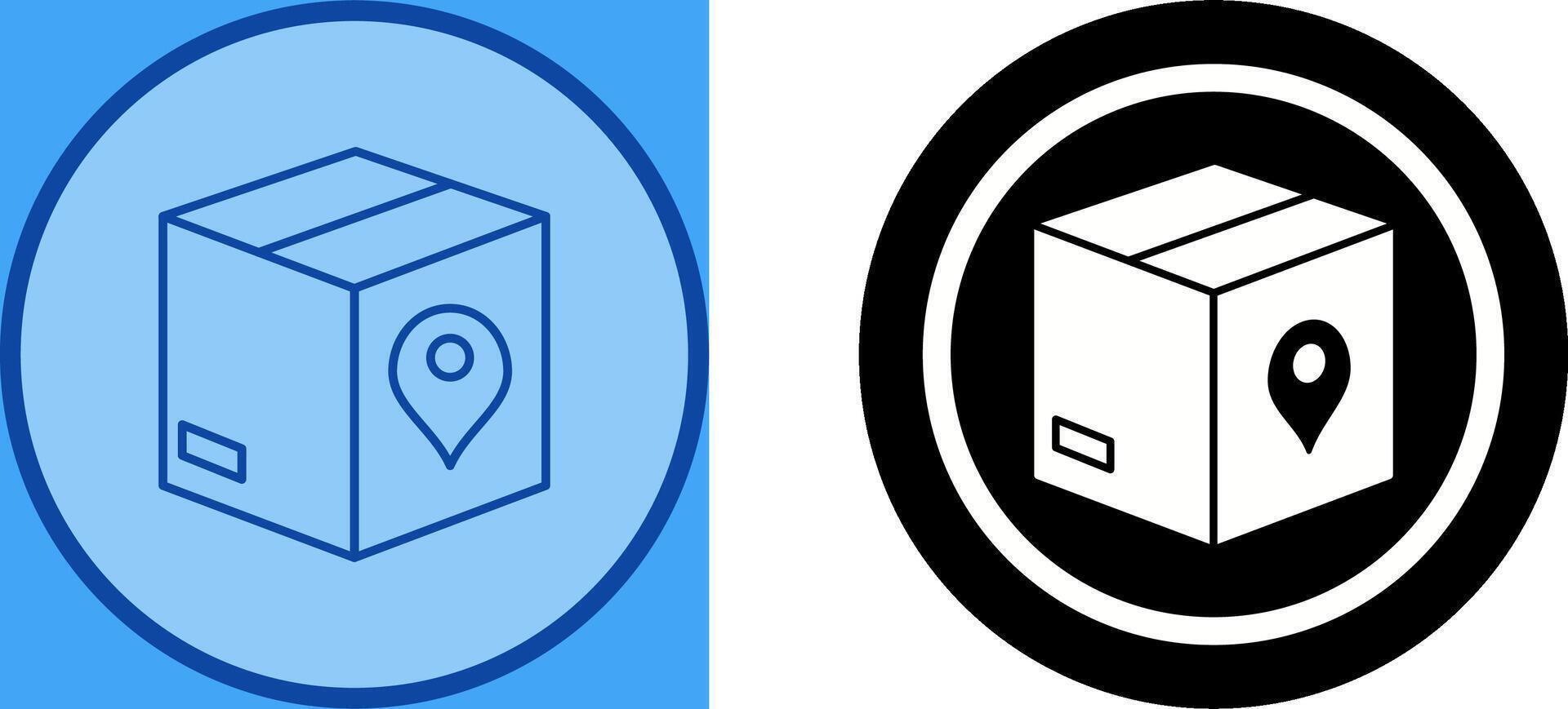 Unique Tracking Services Icon Design vector