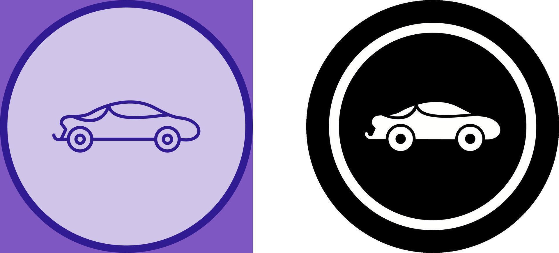 Sports Car Icon Design vector