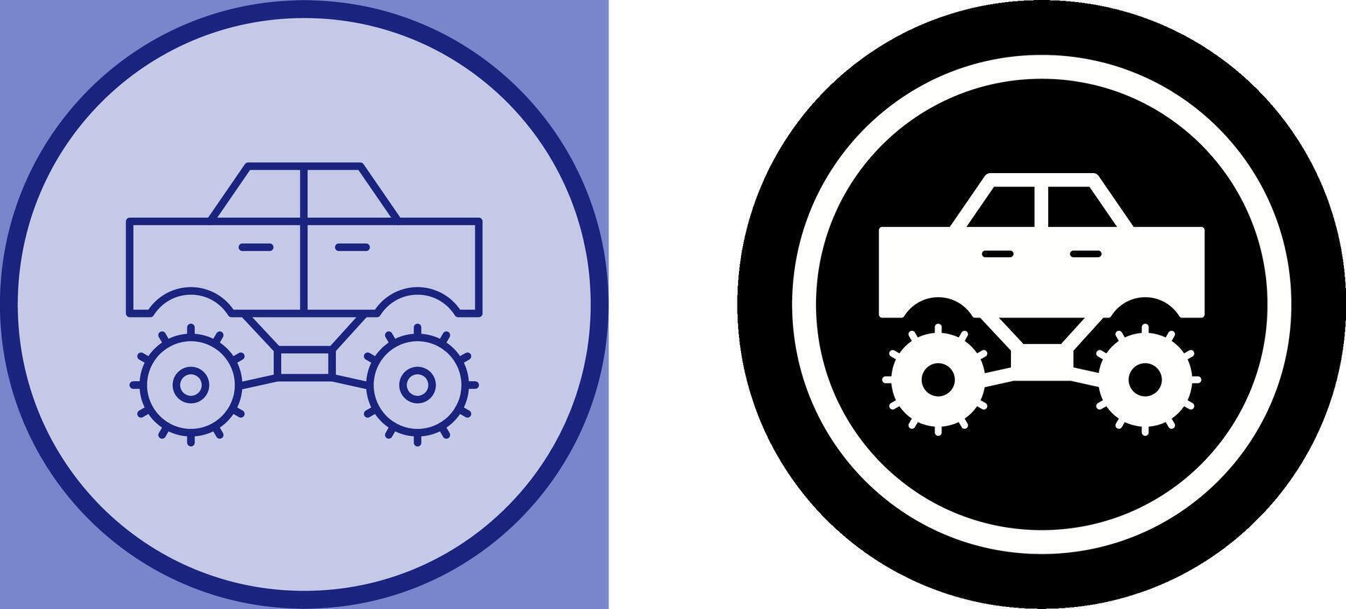 Monster Truck Icon Design vector