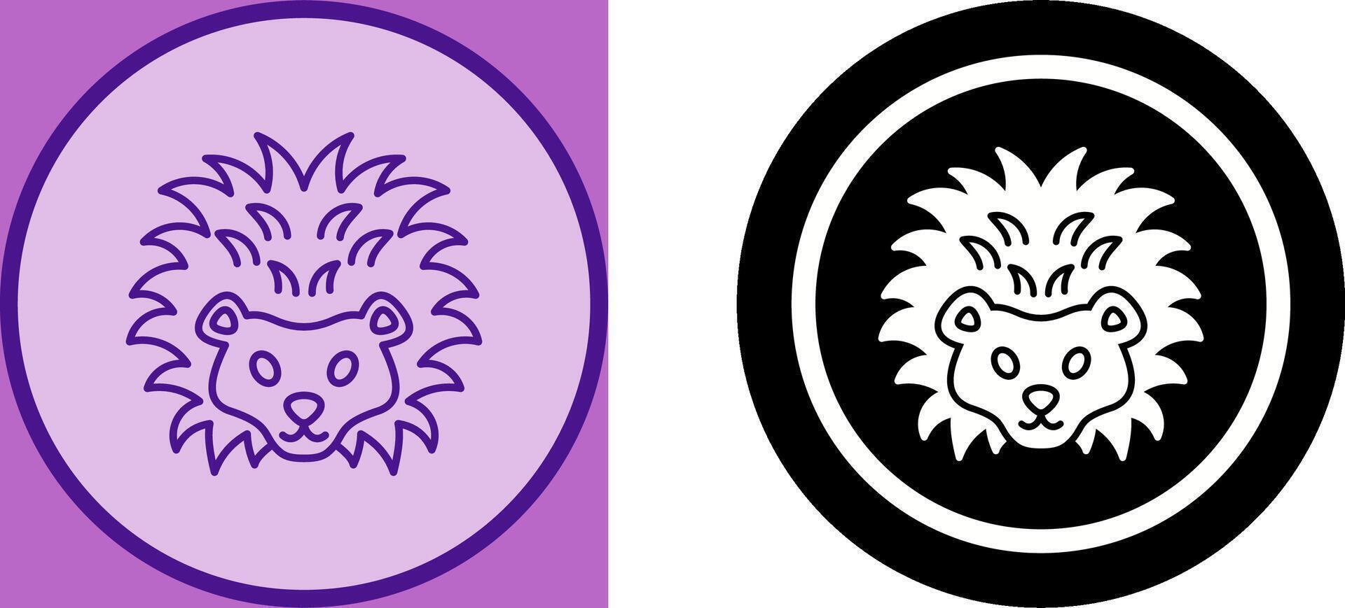 Hedgehog Icon Design vector