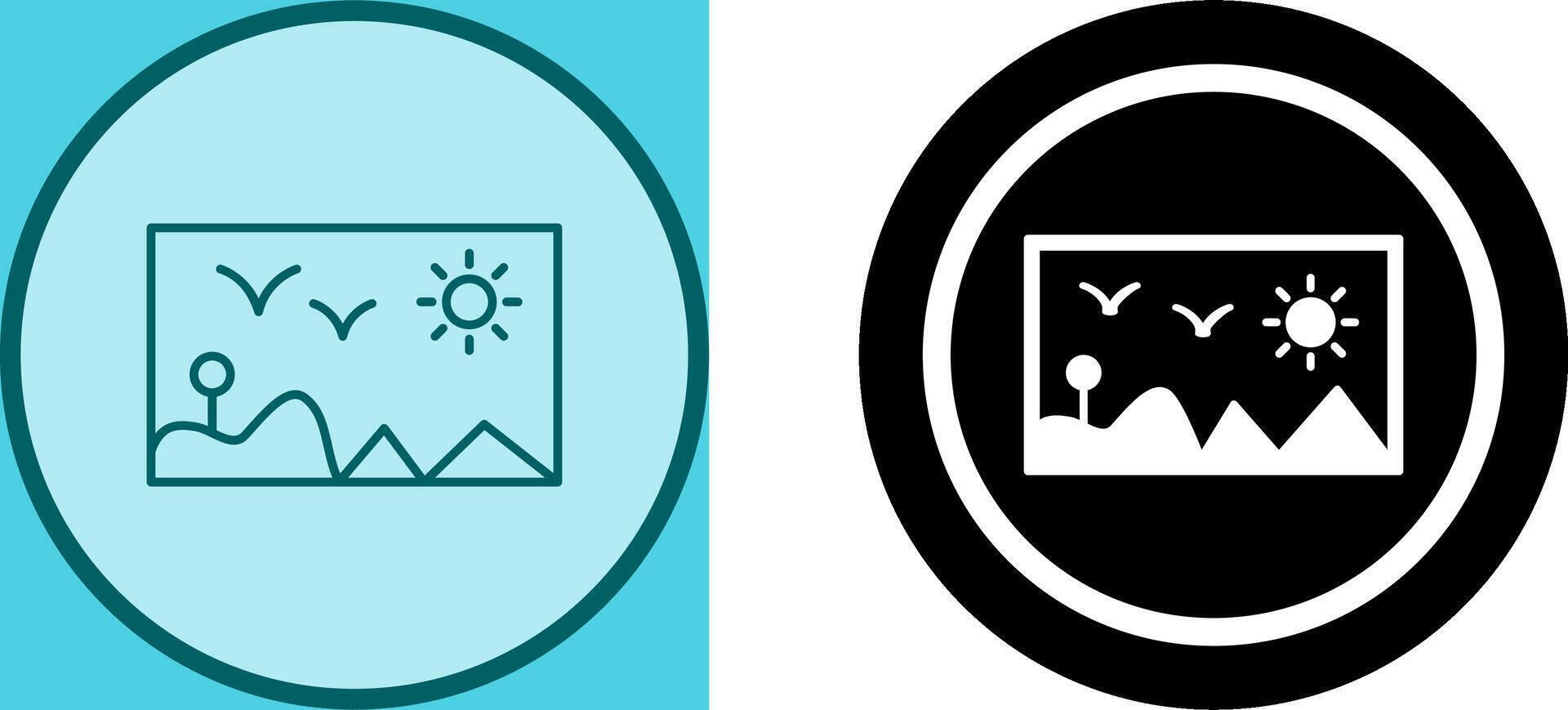 Painting Exhibit Icon Design vector