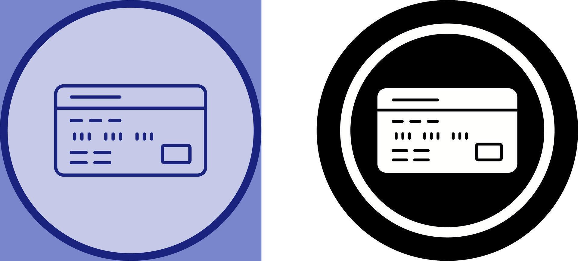 Debit Card Icon Design vector