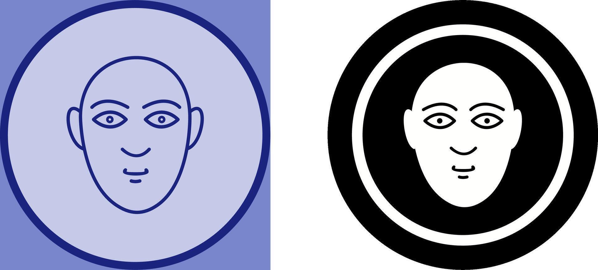 Human Face Icon Design vector