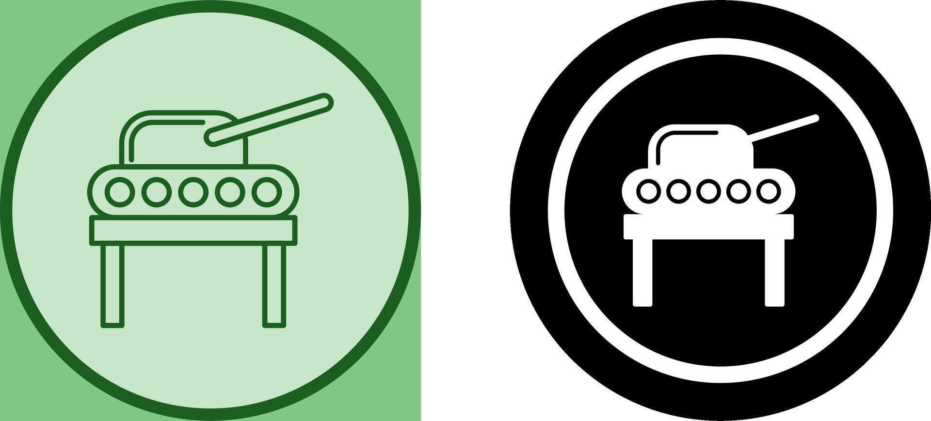 Tank Exhibit Icon Design vector