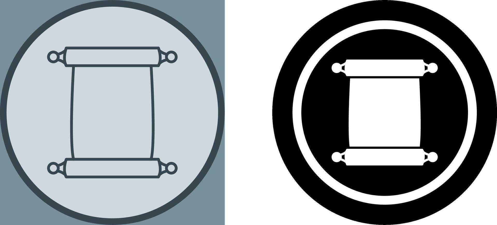 Scroll of Paper Icon Design vector