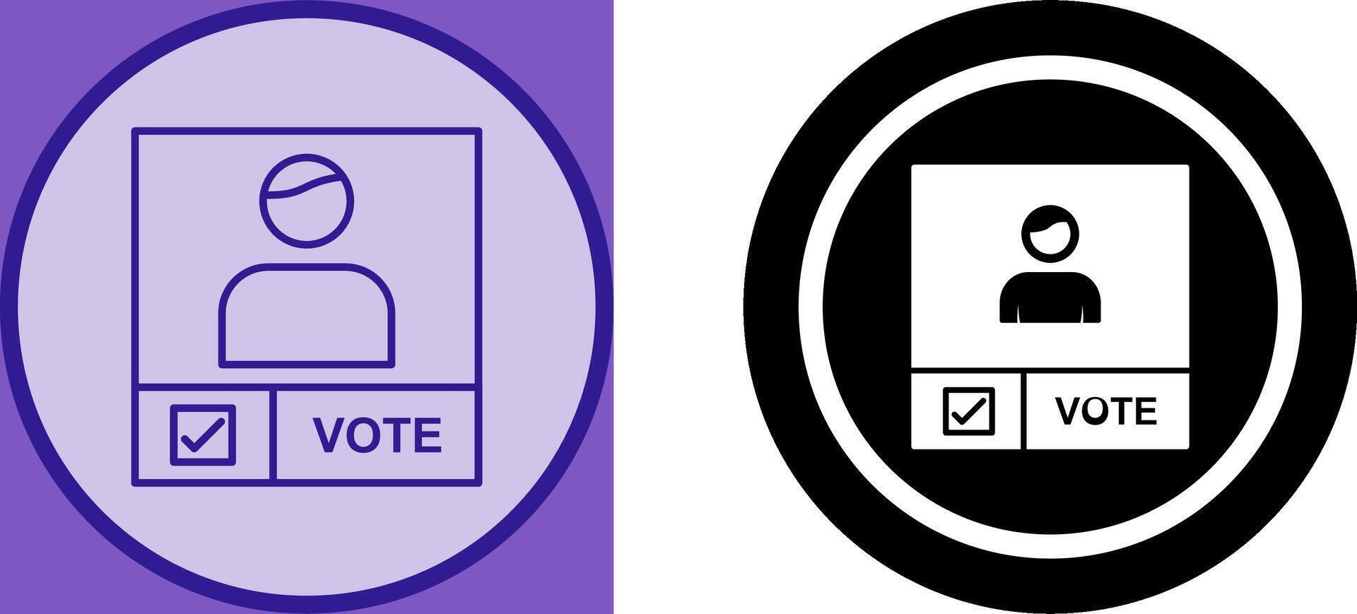 Candidate Banner Icon Design vector