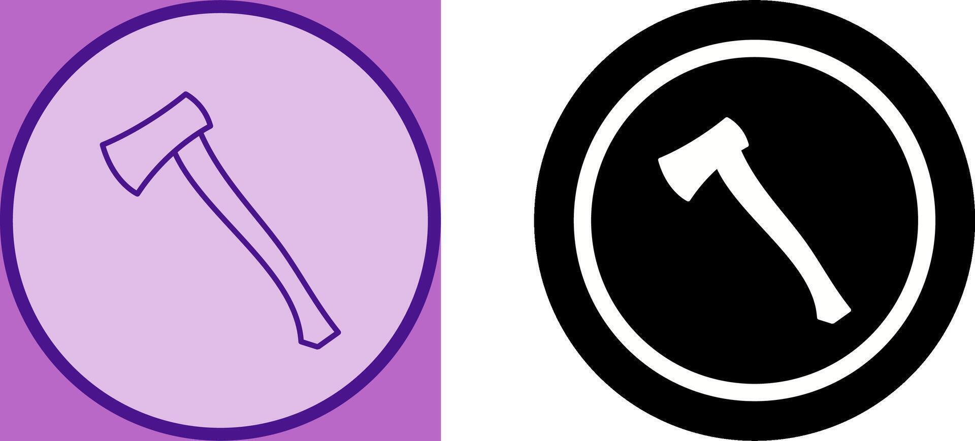 Wood Cutter Icon Design vector