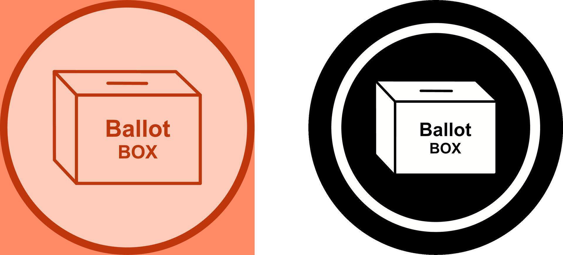 Ballot Box Icon Design vector