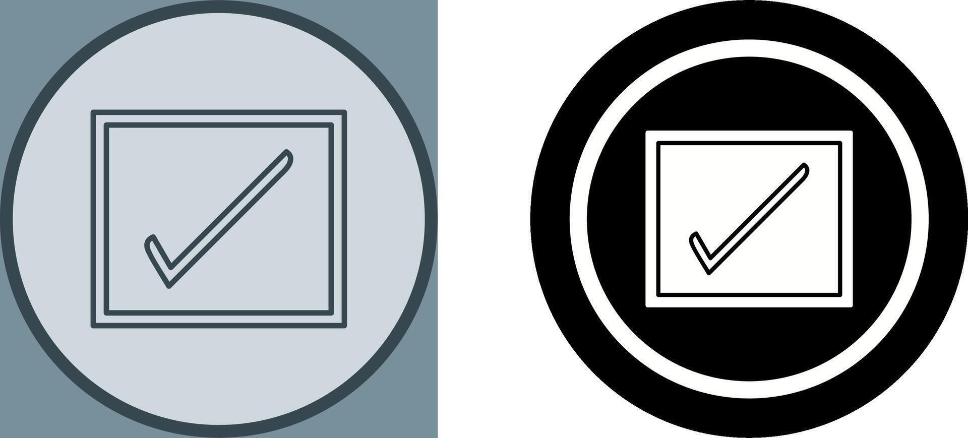 Checkbox Icon Design vector