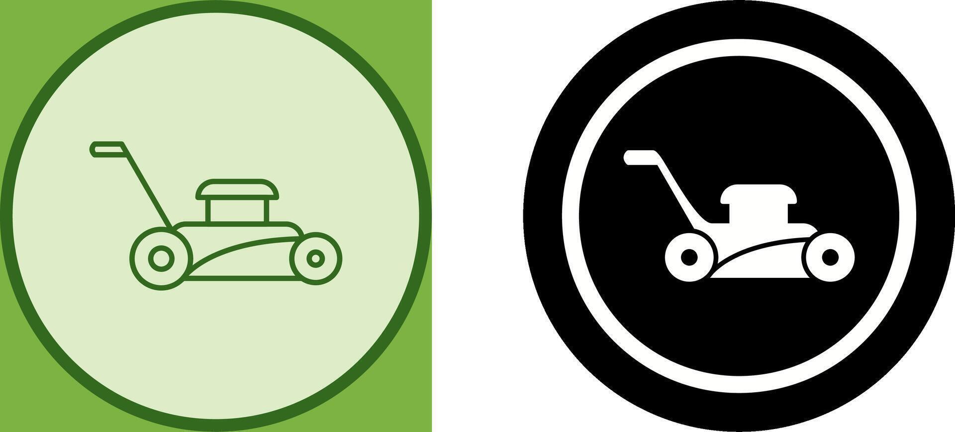 Lawn Mower Icon Design vector
