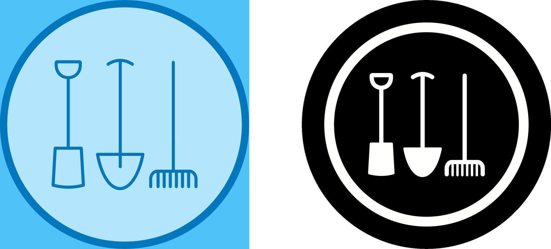 Gardening Tools Icon Design vector