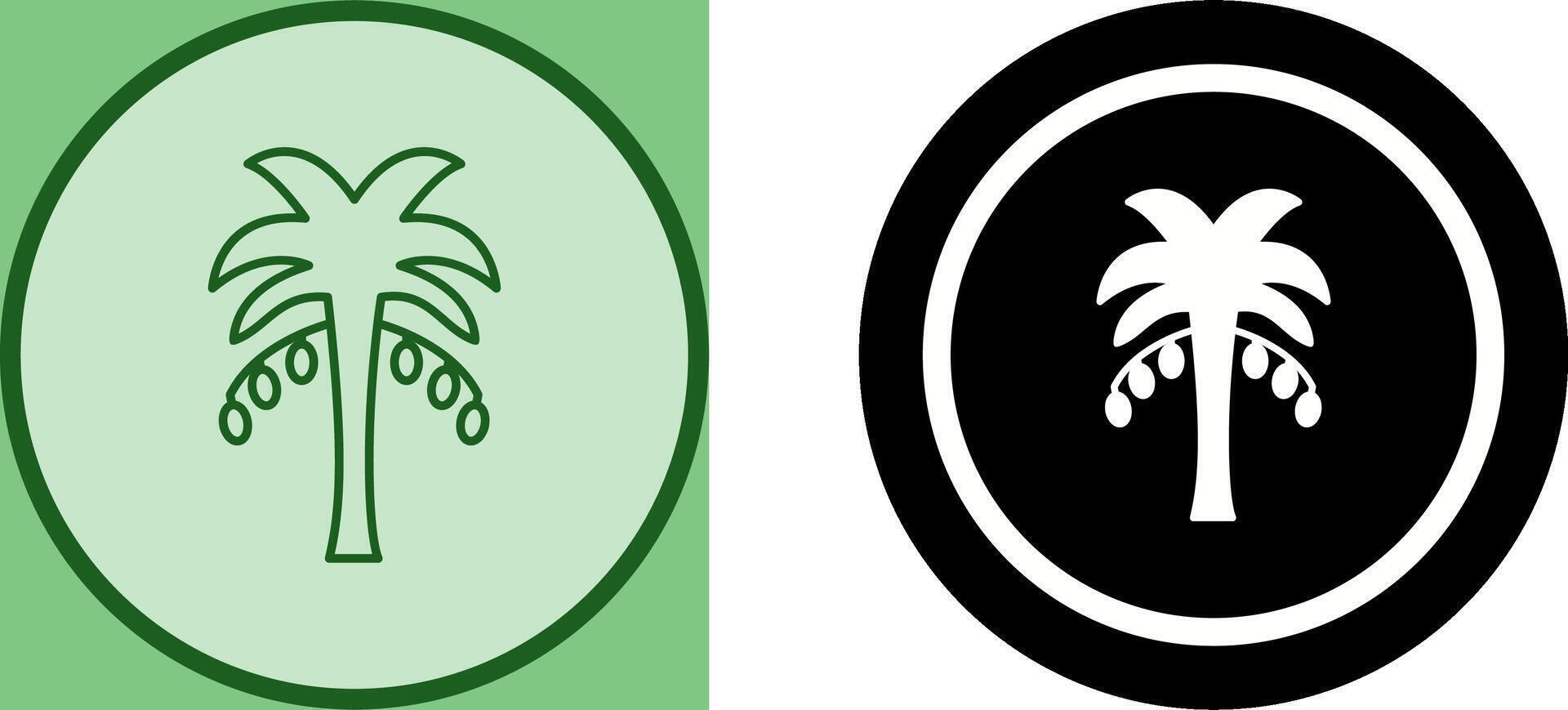 Coconut trees Icon Design vector