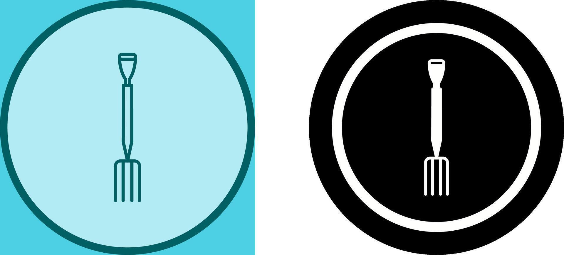 Gardening Fork Icon Design vector