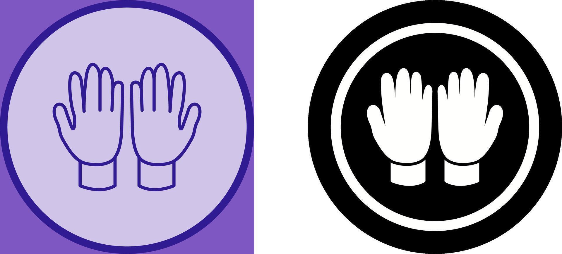 Gardening Gloves Icon Design vector