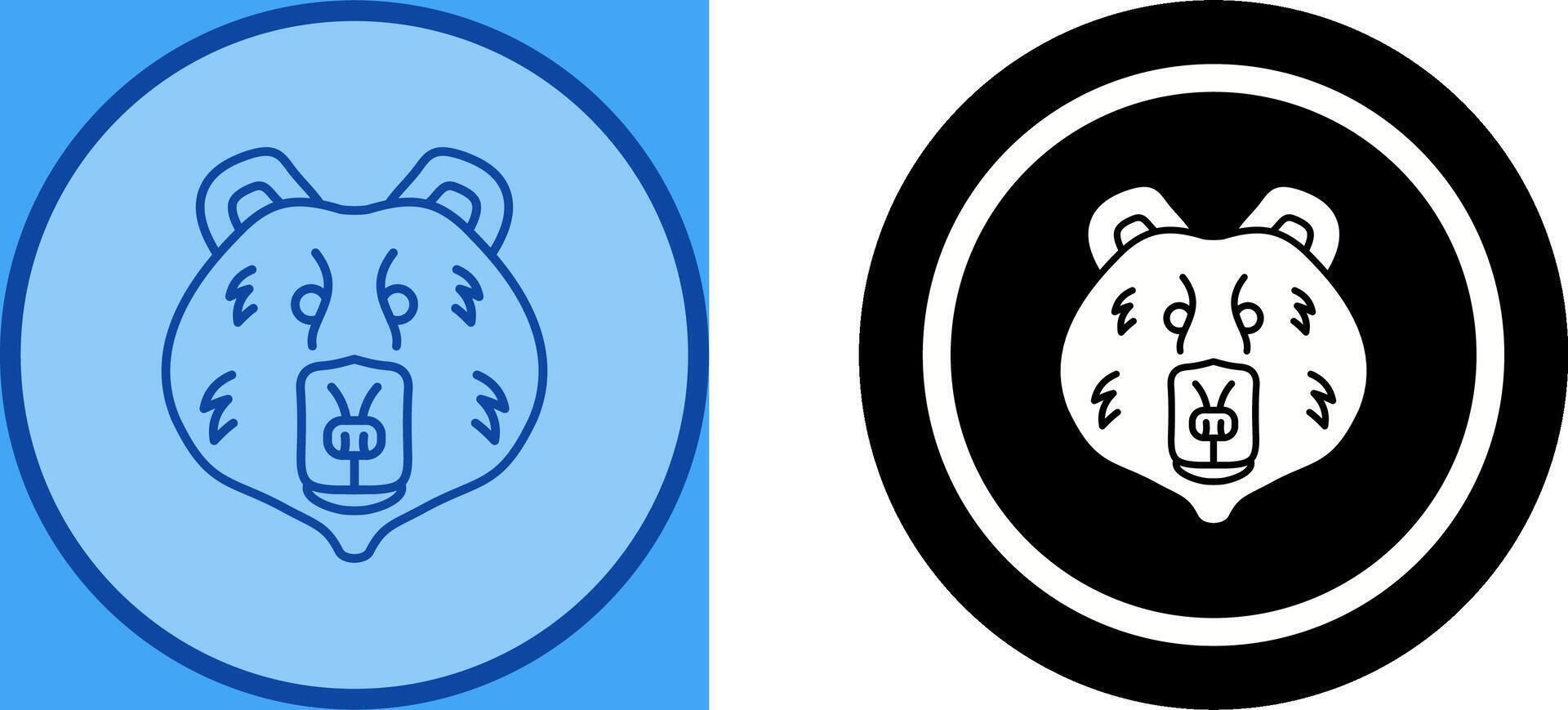 Polar Bear Icon Design vector