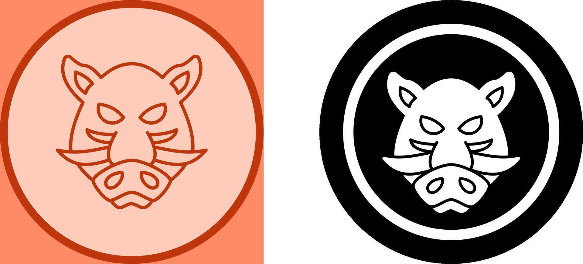 Boar Icon Design vector