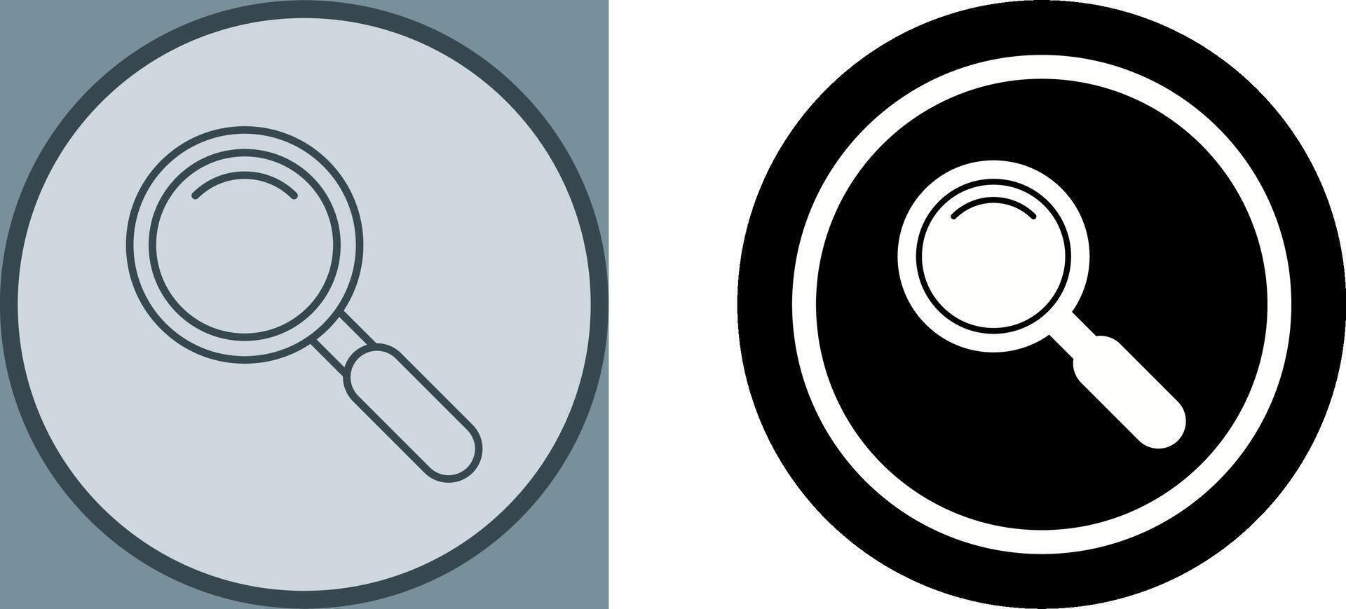 Magnifiying Glass Icon Design vector