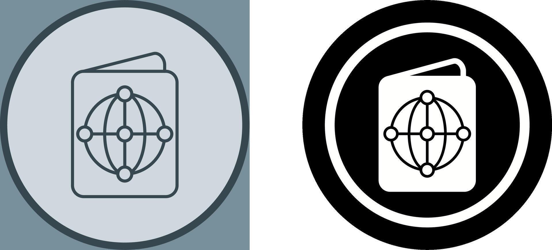Passport Icon Design vector