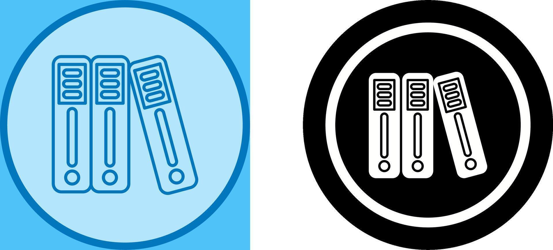 Binder Icon Design vector