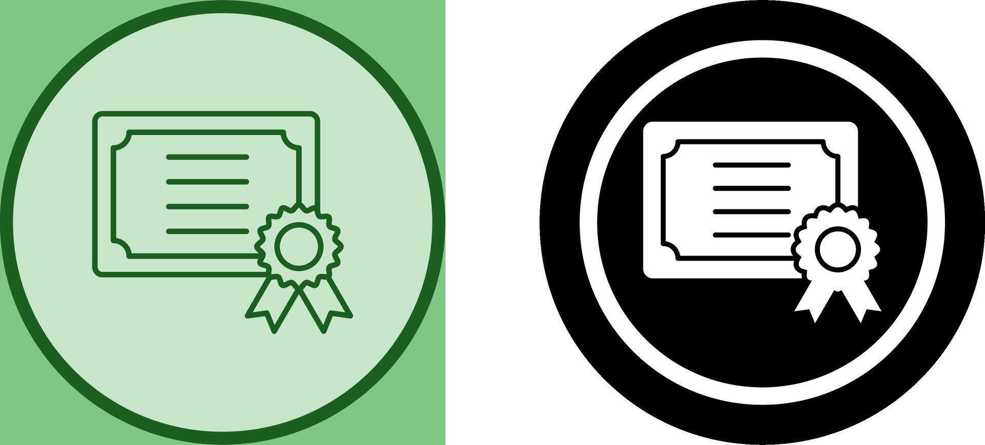 Certificate Icon Design vector