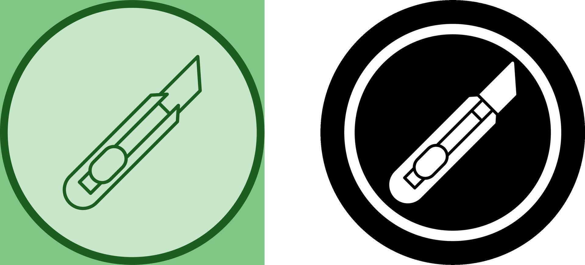 Stationery Knife Icon Design vector