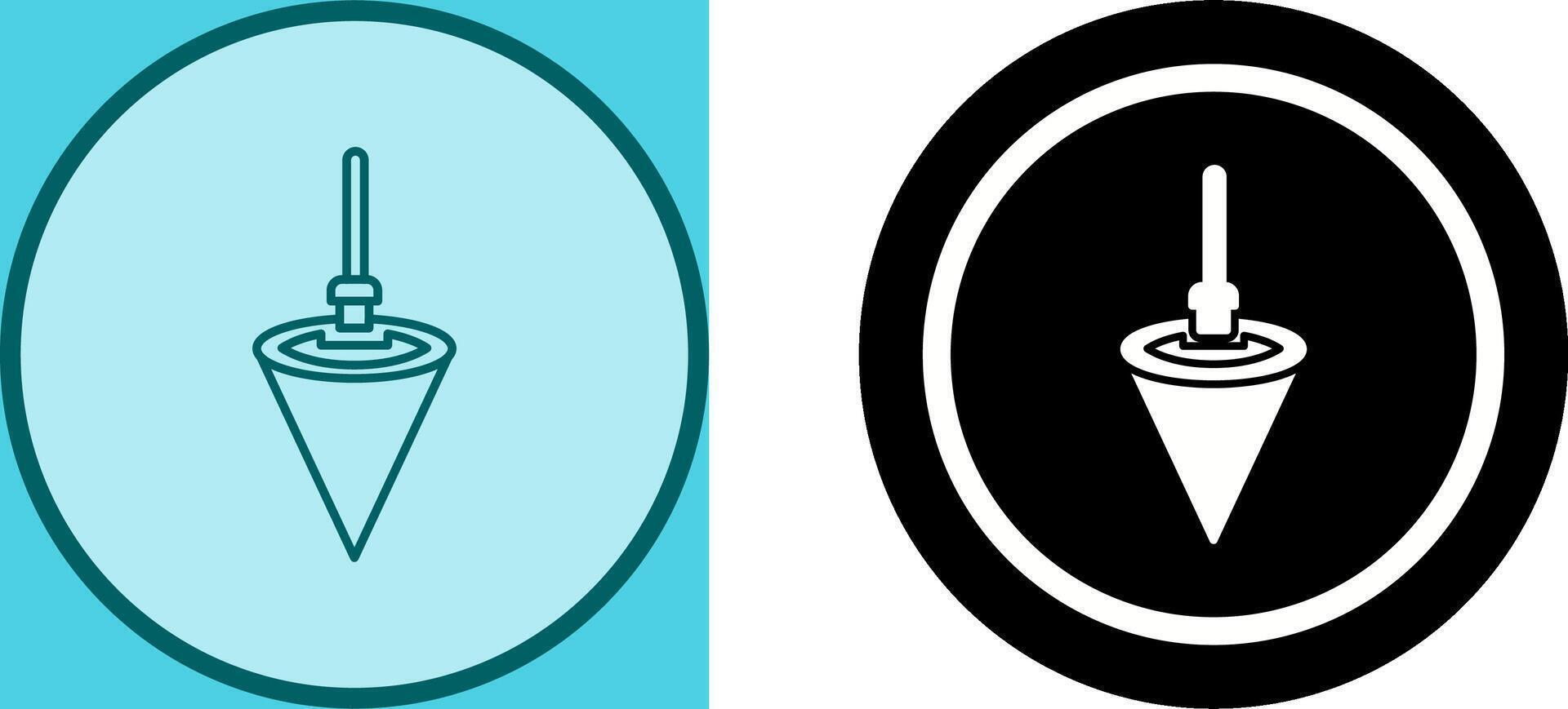 Plumb Bob Icon Design vector