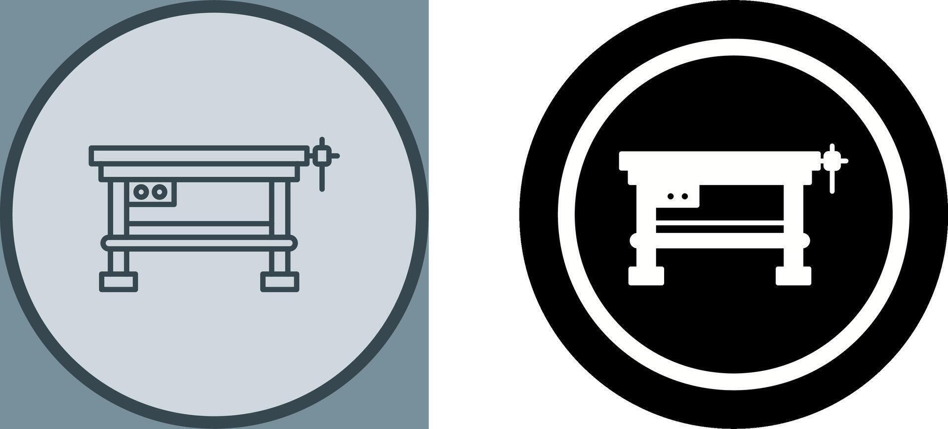 Work Bench Icon Design vector