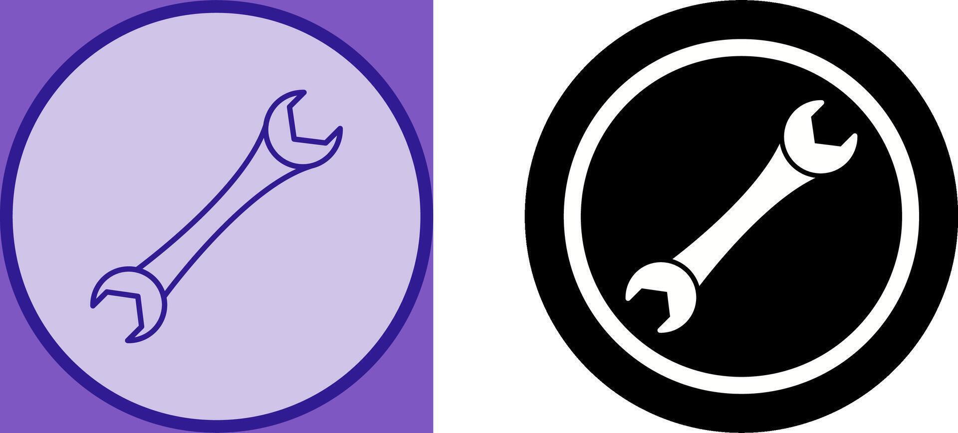 Spanner Icon Design vector