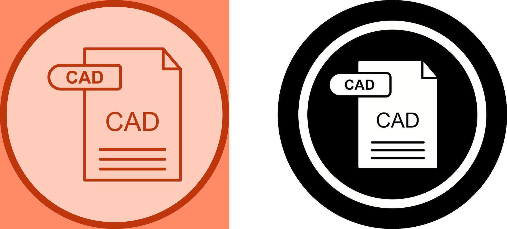CAD Icon Design vector