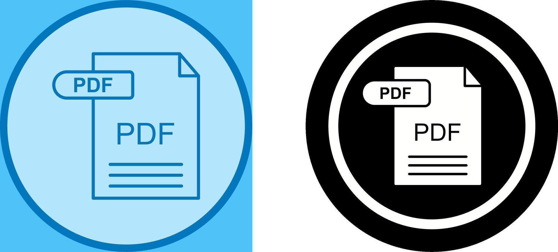 PDF Icon Design vector