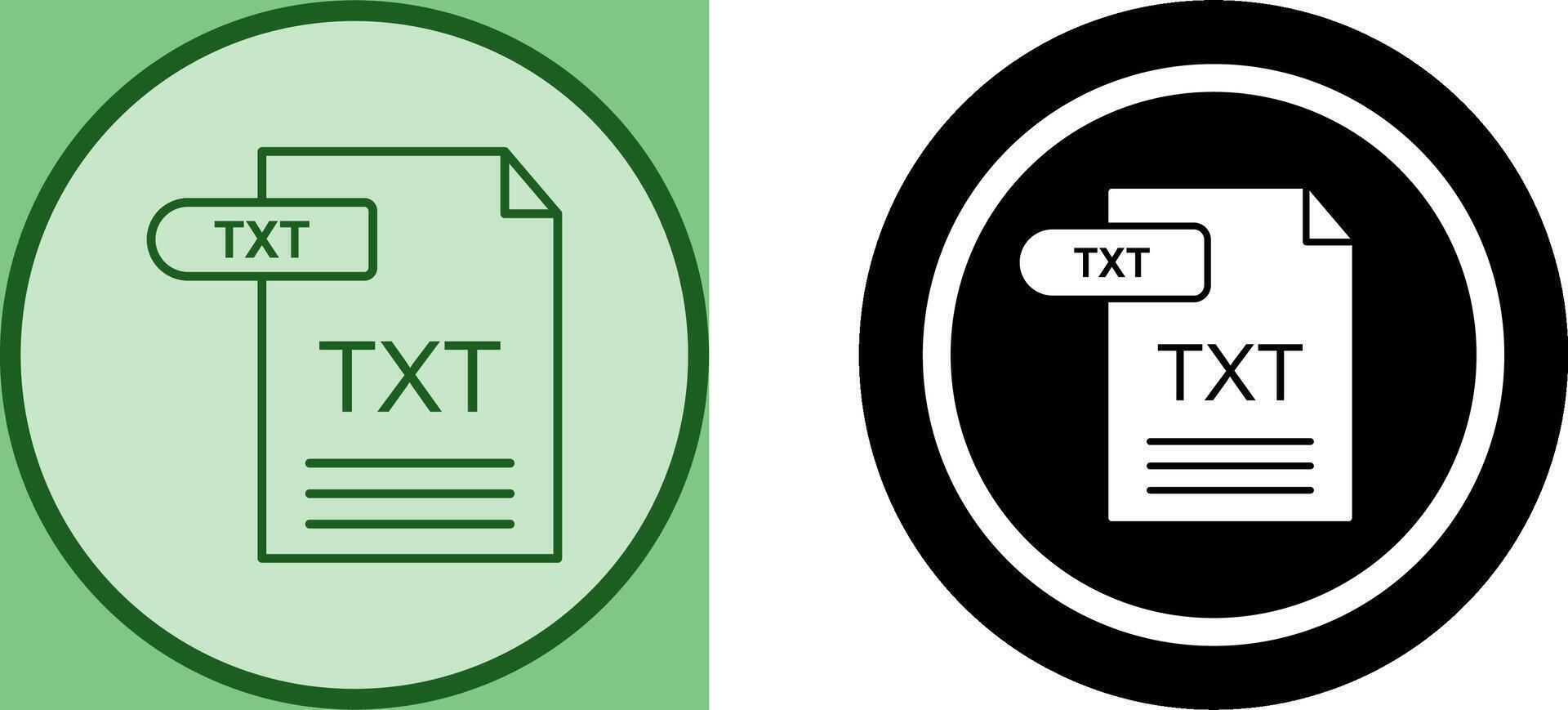 TXT Icon Design vector