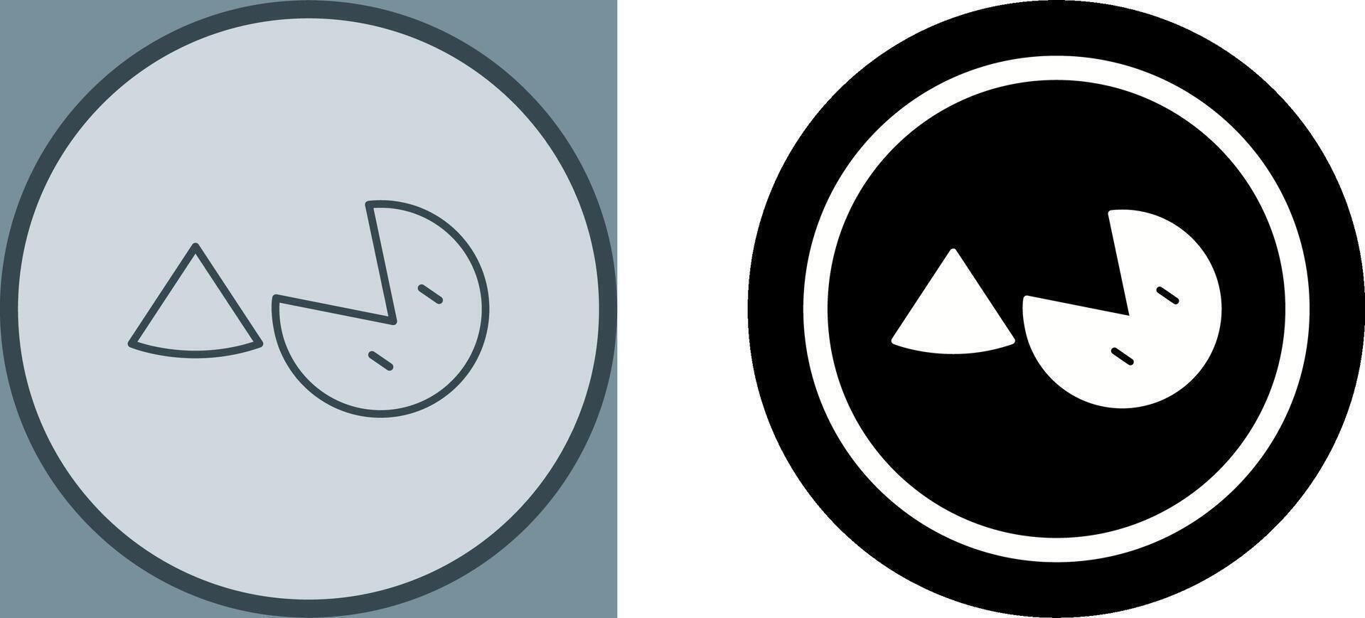 Pie Icon Design vector